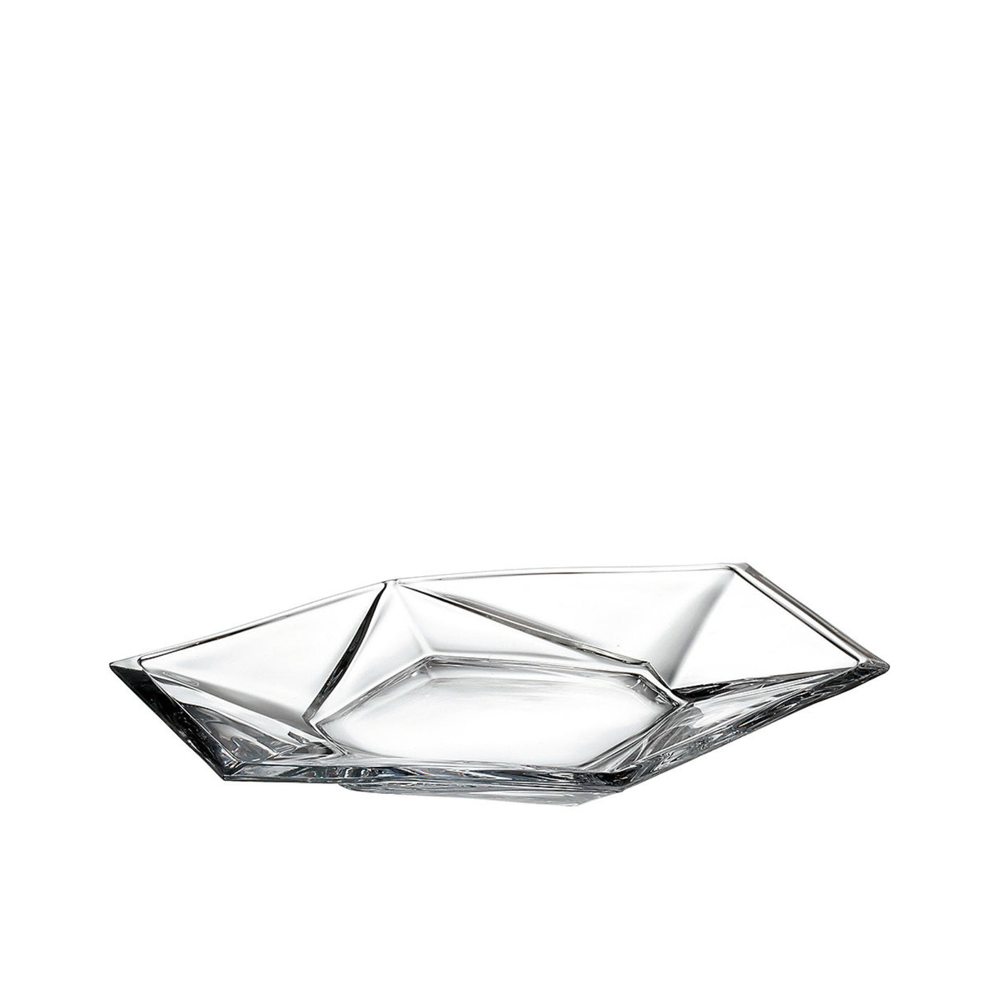 Skleněný talíř Crystal Bohemia Origami 22 cm