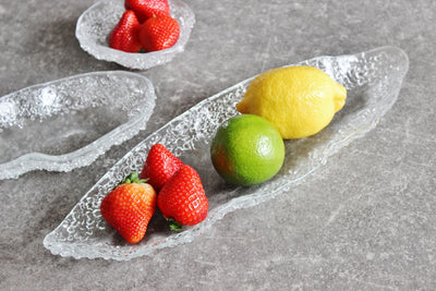 Skleněná oválná mísa SPRINKLES extra čirá - 37x12cm