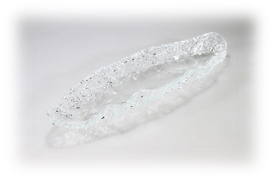 Skleněná oválná mísa SPRINKLES extra čirá - 37x12cm