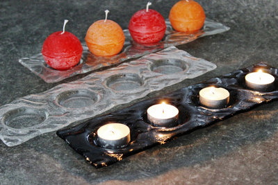 Adventní šedý svícen LED