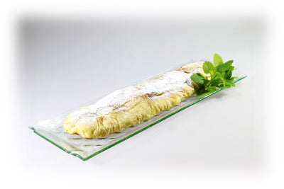 Skleněný tác na závin 45x15cm