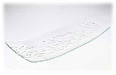 Skleněná mísa KAMENY 36x17cm - extra čirá