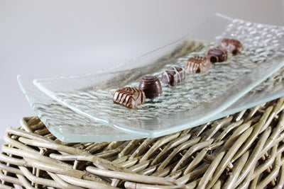 Skleněná mísa KAMENY 36x17cm - extra čirá