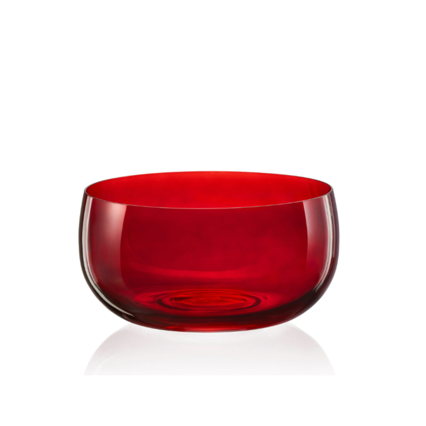 Crystalex červená skleněná mísa Extravagance 220 mm