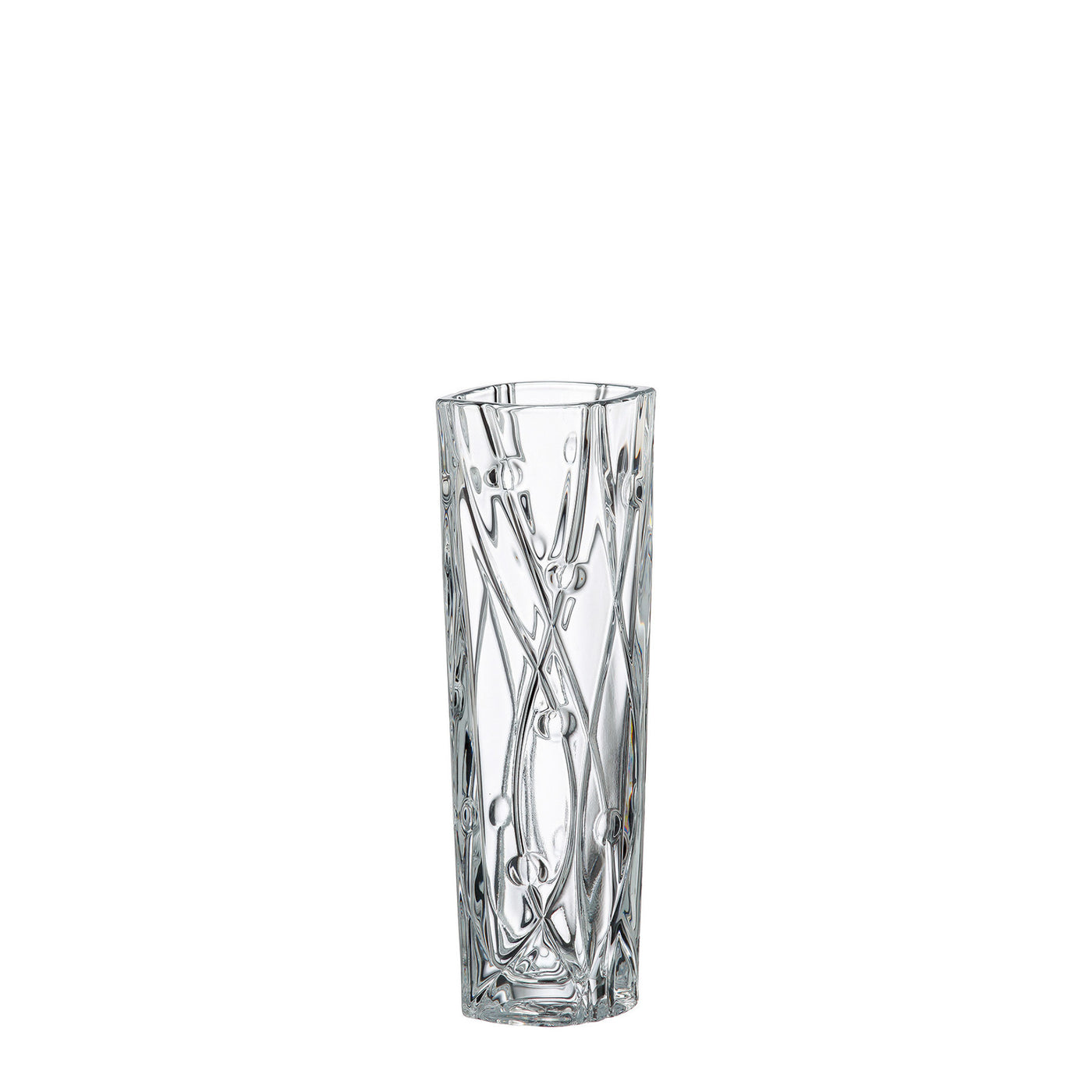 Vysoká skleněná váza Crystal Bohemia Labyrinth 25 cm