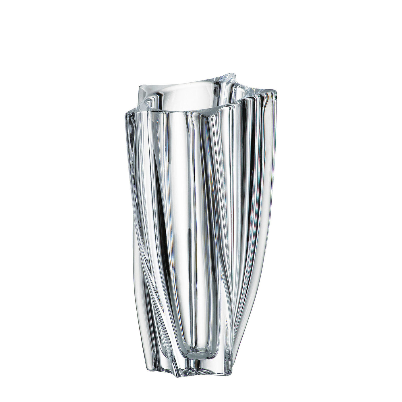 Vysoká skleněná váza Crystal Bohemia 30,5 cm