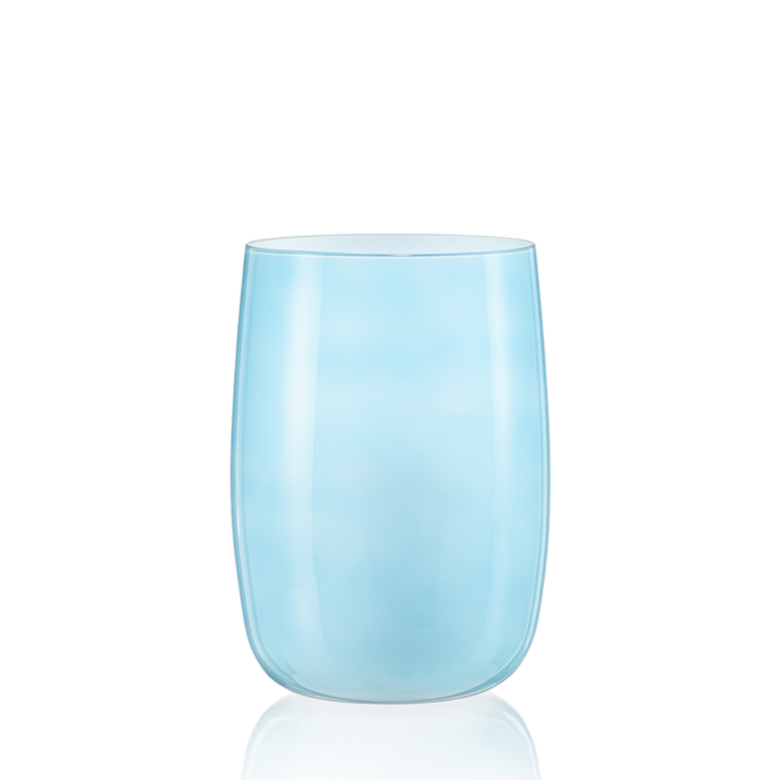 Modrá skleněná váza na květiny Crystalex Caribbean Dream 205