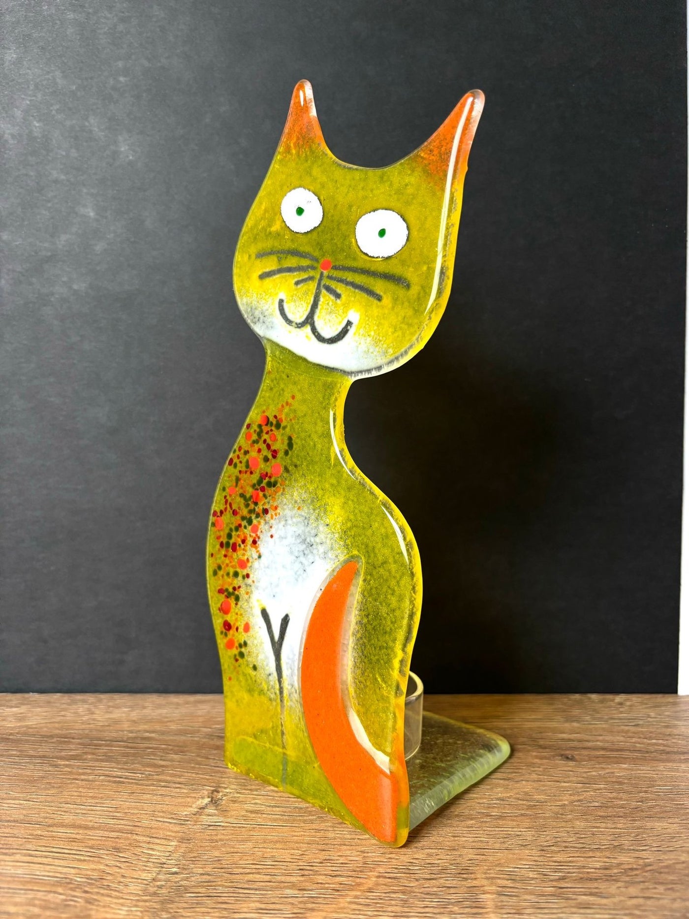 Skleněná figurka Kočka CA17