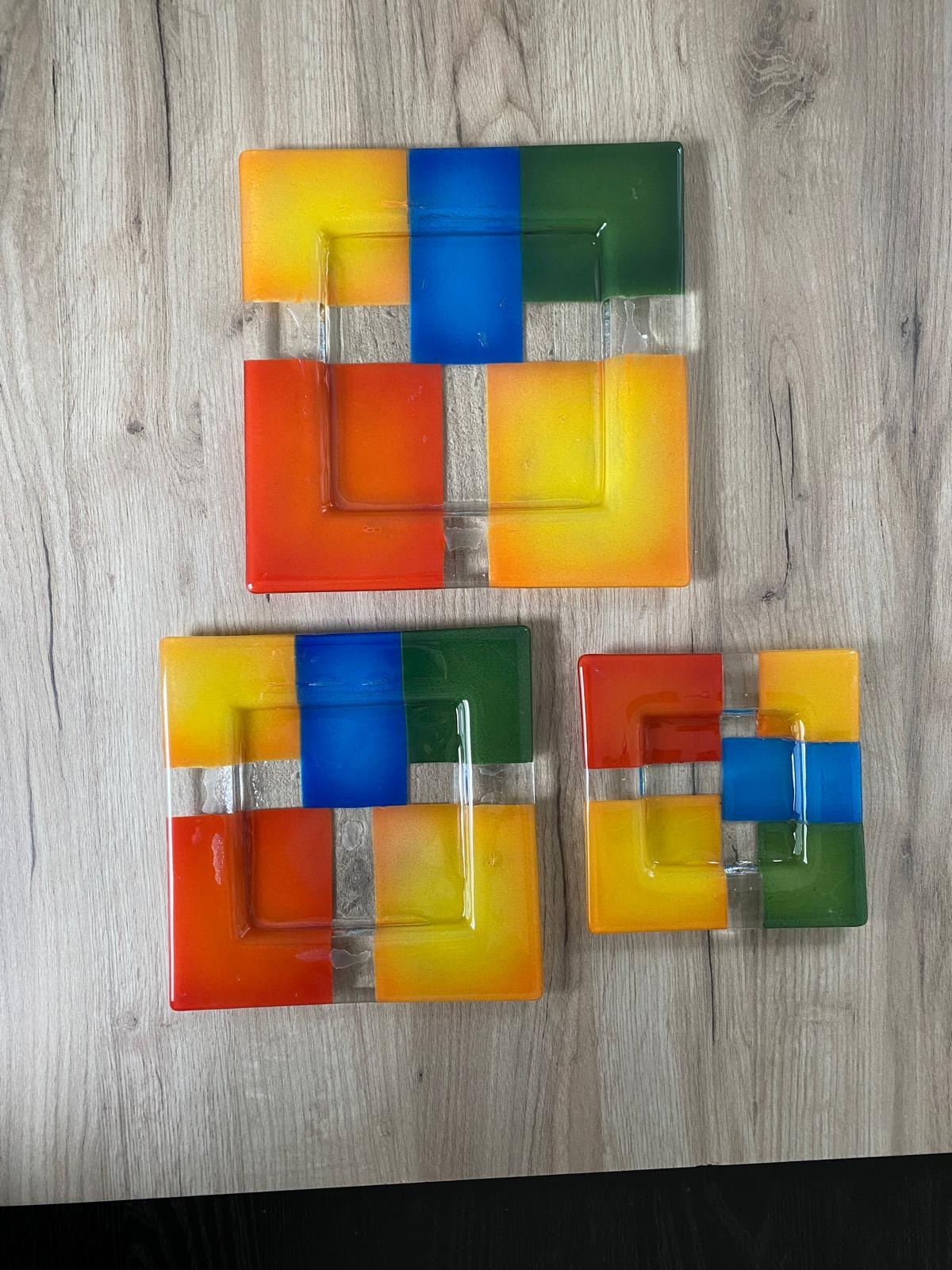 Set čtvercových talířů C29