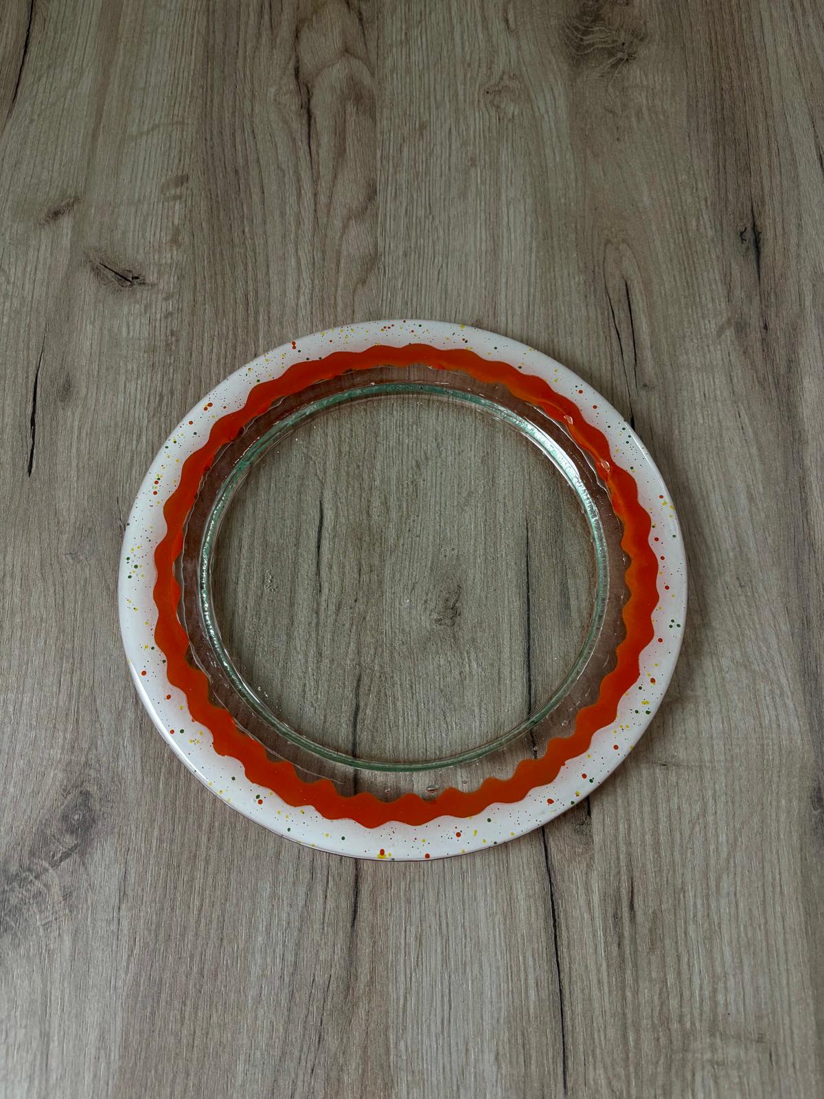 Skleněný talíř kulatý C41