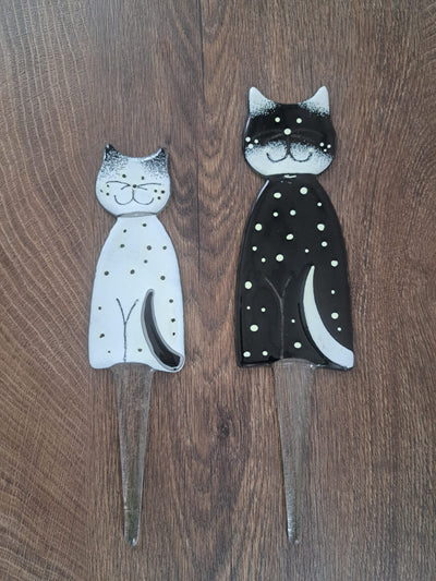Skleněná figurka Kočka - zápich set CA10