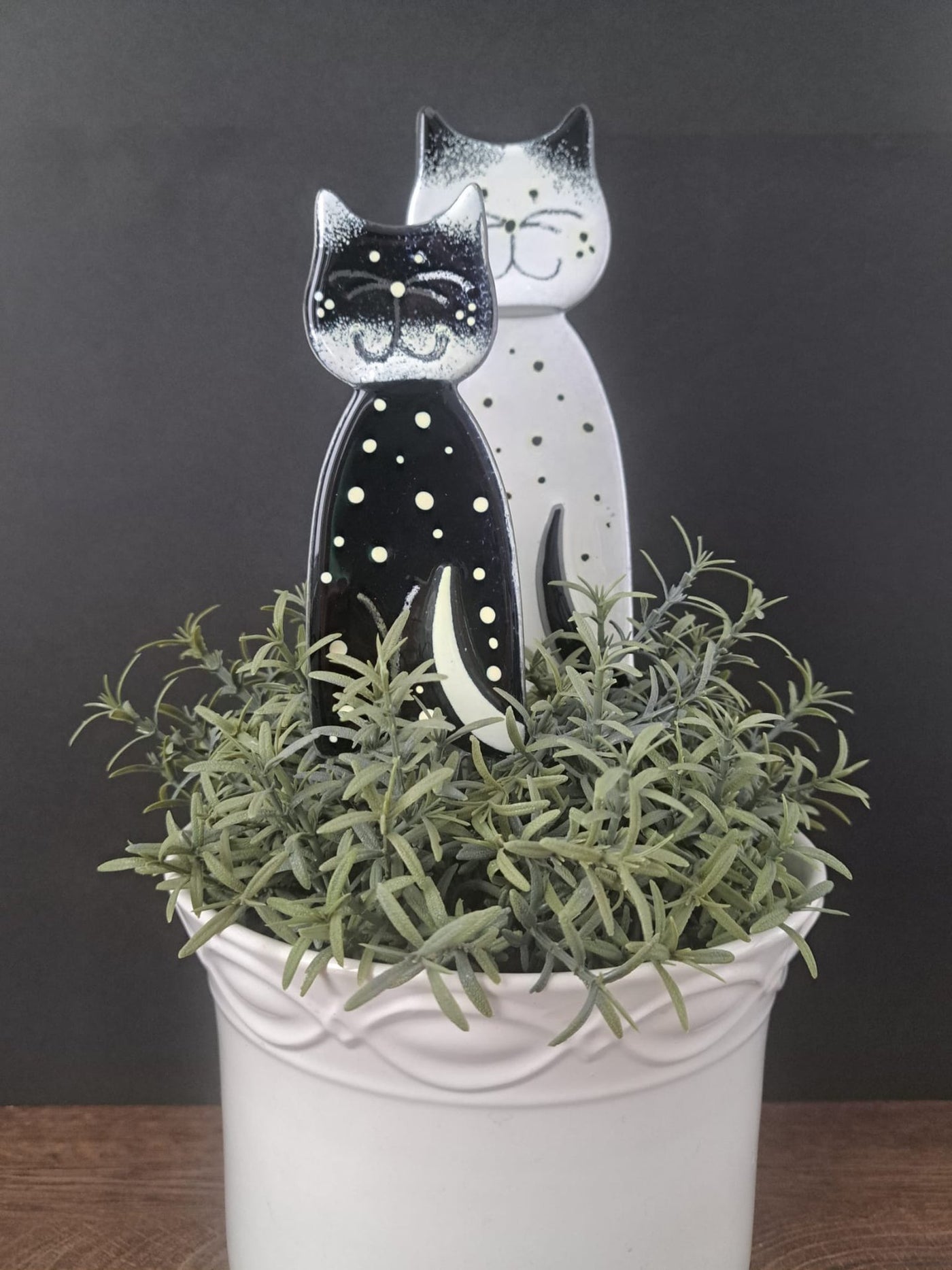 Skleněná figurka Kočka - zápich set CA15
