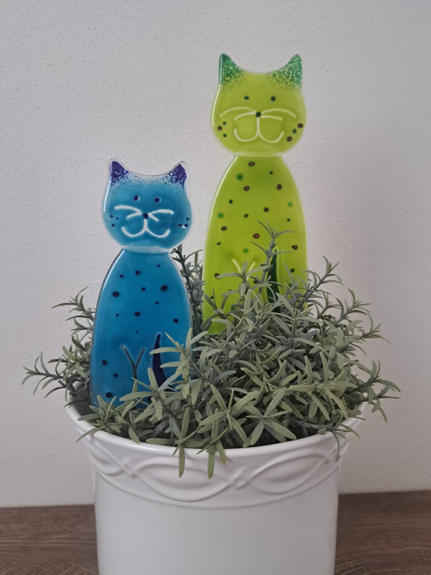 Skleněná figurka Kočka - zápich set CA20