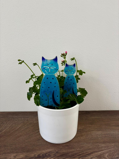 Skleněná figurka Kočka - zápich CA3