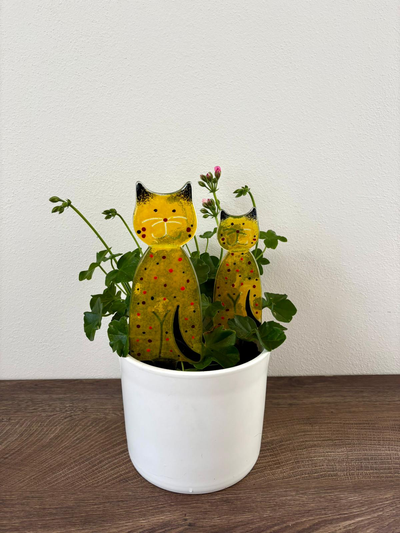 Skleněná figurka Kočka - zápich CA5
