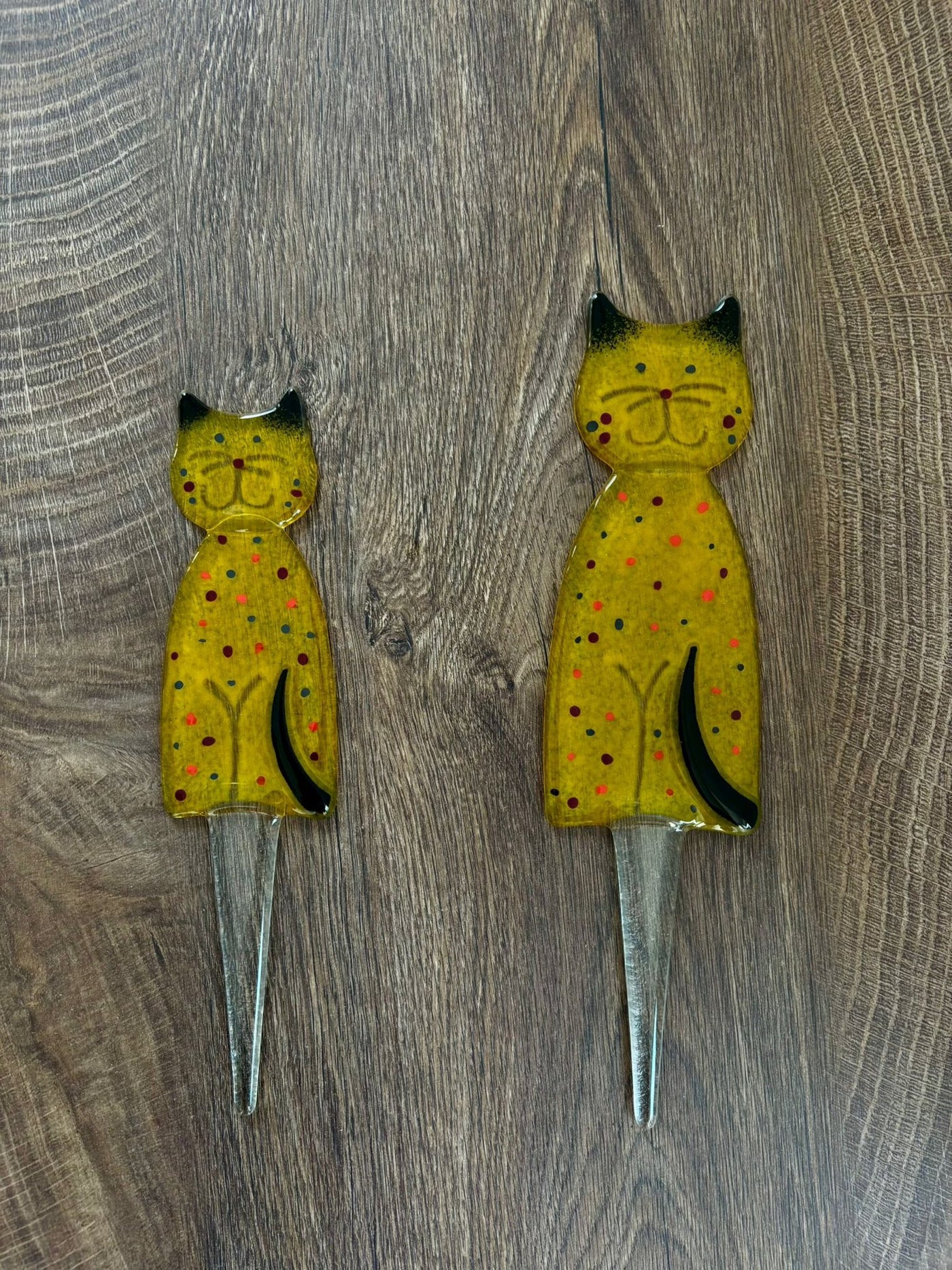 Skleněná figurka Kočka - zápich CA5
