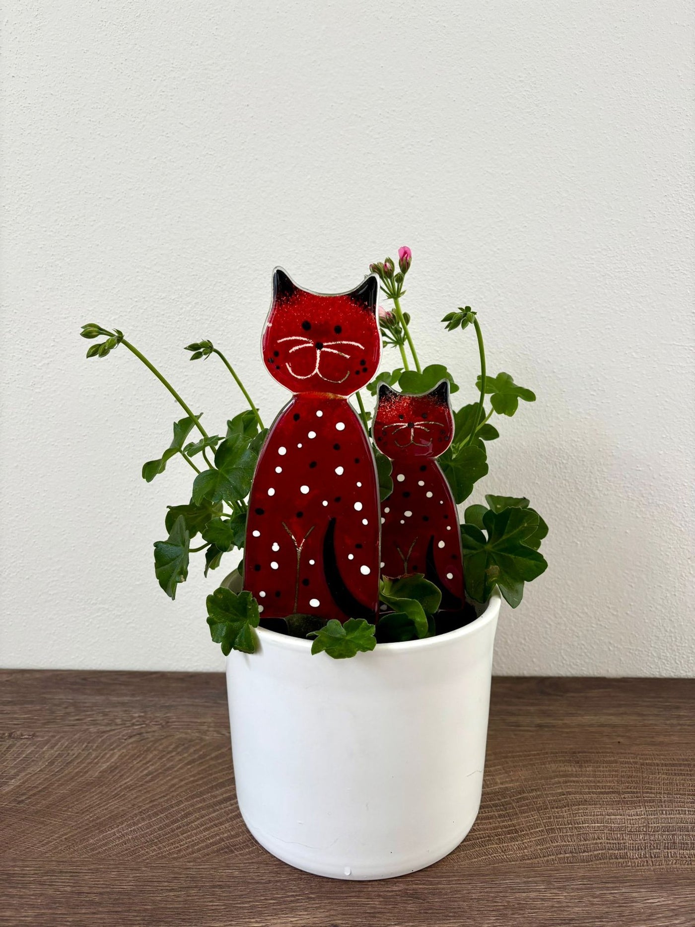 Skleněná figurka Kočka - zápich CA7