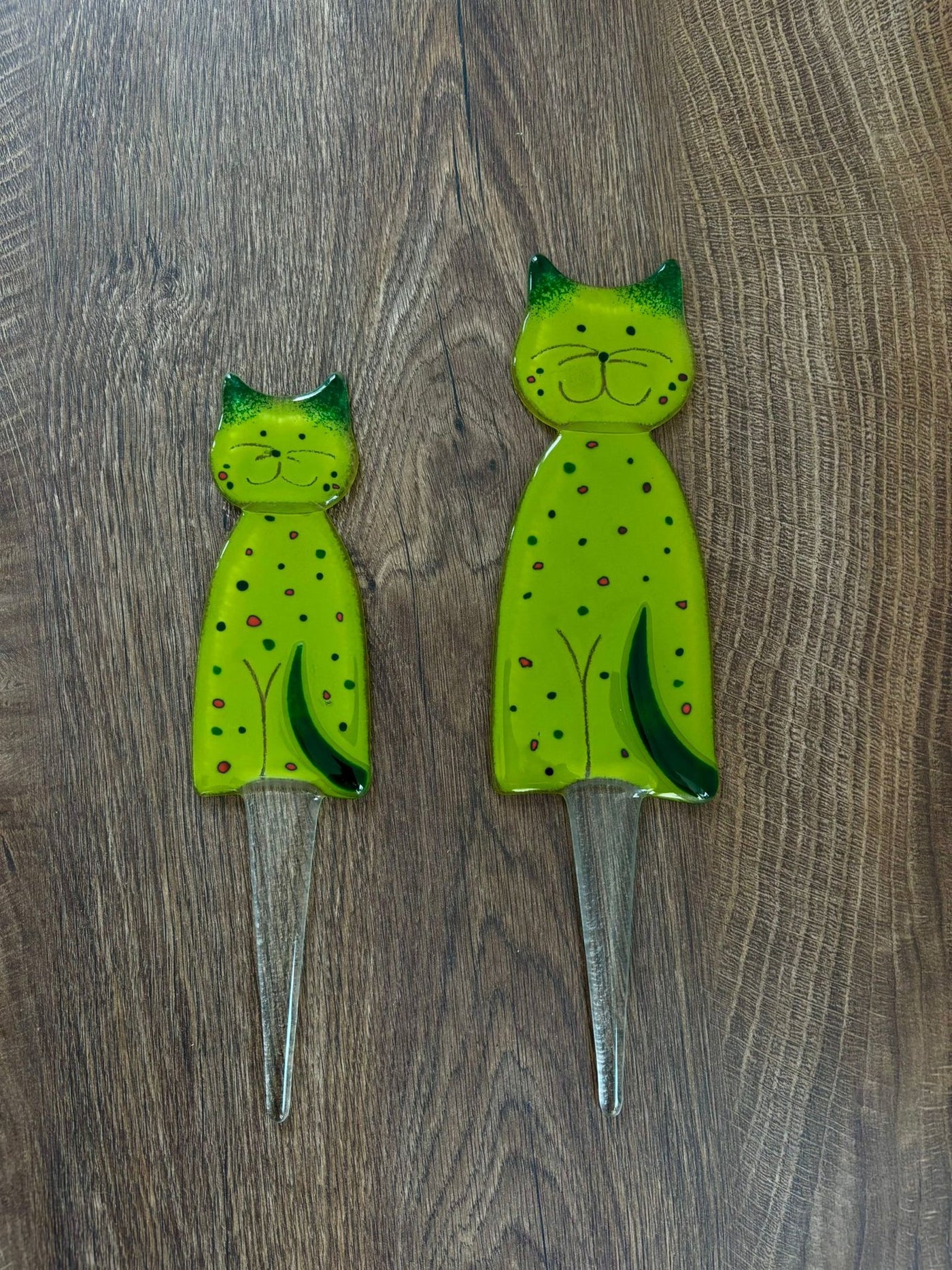 Skleněná figurka Kočka - zápich CA11