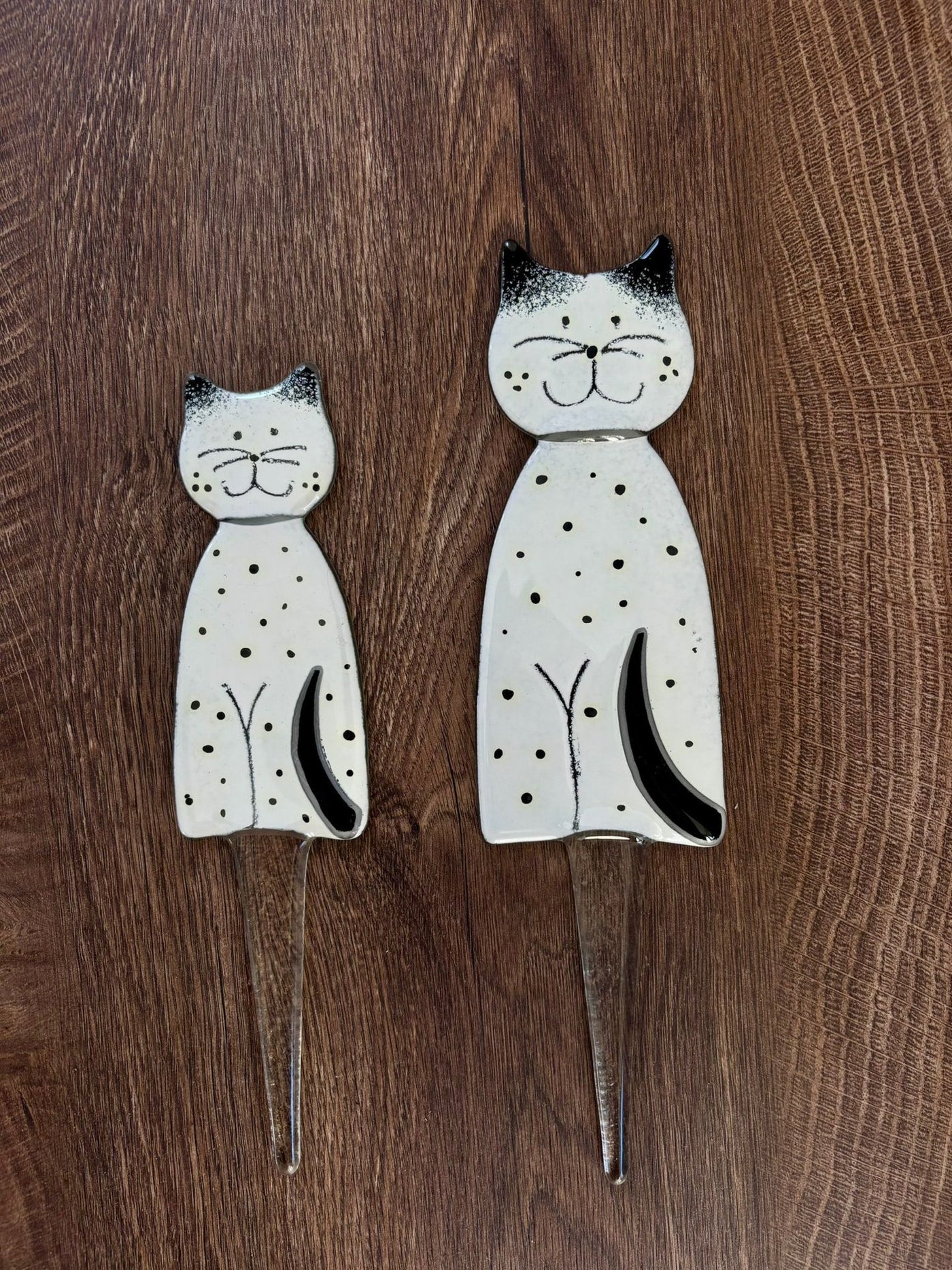 Skleněná figurka Kočka - zápich CA21