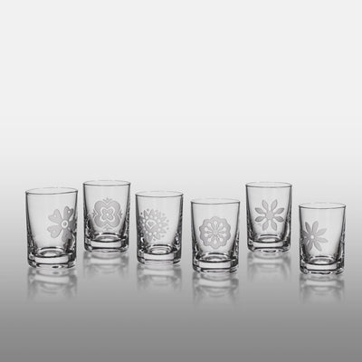 Ateliér Žampach skleněné štamprle na slivovici 30 ml slovácké