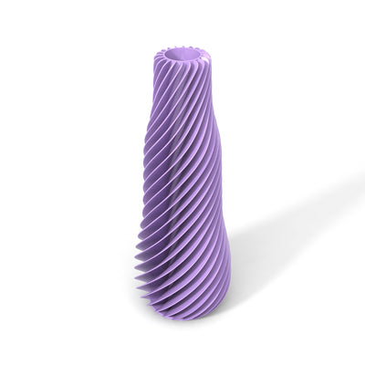 Fialová designová váza 3D print SPIRAL 1
