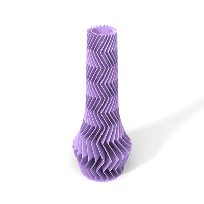 Fialová designová váza 3D print ZIG ZAG 4