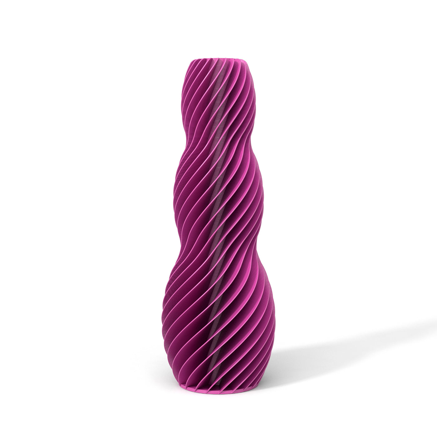 Růžová designová váza 3D print SPIRAL 3