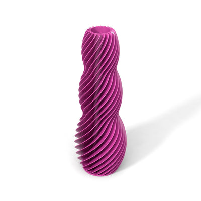 Růžová designová váza 3D print SPIRAL 3