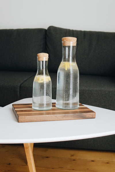 Skleněná karafa Simax Bastia 0,5 l s korkem a 1 litr
