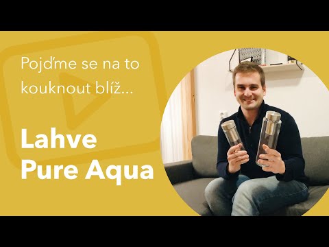 Simax Pure Aqua Bottle 1 l se sítkem - skleněná láhev na vodu